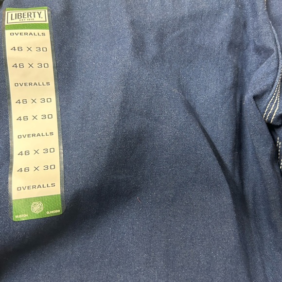 Liberty Men's and Big Men's 100% Cotton Stonewashed Denim Bib Overall - Picture 4 of 4